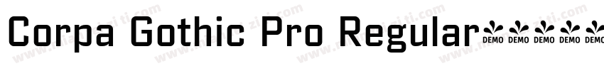 Corpa Gothic Pro Regular字体转换